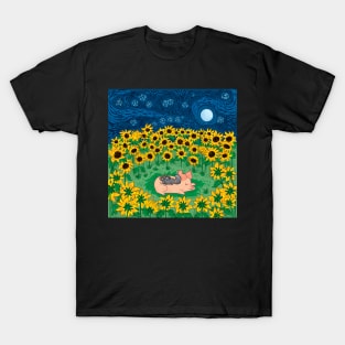 Among the Sunflowers T-Shirt